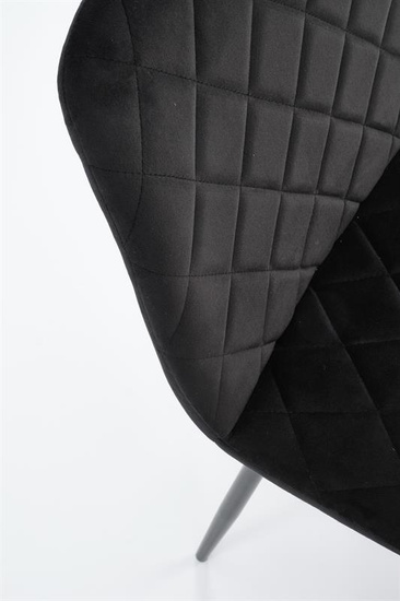 Krzesło K525 w kolorze czarnym – elegancja i komfort w nowoczesnym wydaniu