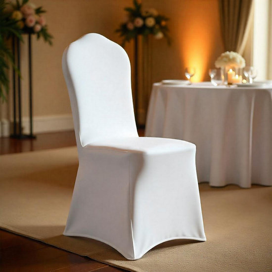 Pokrowiec 45 x 97 Na Krzesło Bankietowe Philip Biały