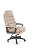 Fotel gabinetowy HARBOR w beżowej ekoskórze z mechanizmem TILT