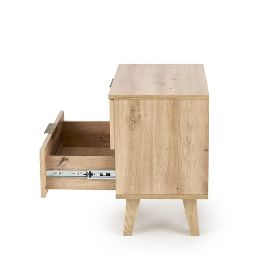 Szafka nocna BORNEO SN-1 dąb artisan/czarny