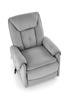 Rozkładany fotel HORTON w popielatym kolorze
