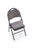 Krzesło składane K566 w kolorze czarno-popielatym 