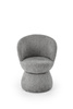 Krzesło z funkcją obrotu K581 w szarej tkaninie