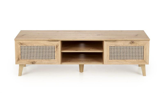 Stolik RTV BORNEO RTV-1 dąb artisan/czarny