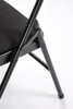 Krzesło składane K566 w kolorze czarno-popielatym 