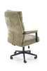 Fotel biurowy z welurową tapicerką ADRIANO oliwkowy 