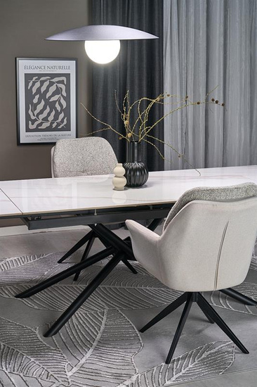 Krzesło z funkcją obracania K591 jasny szary