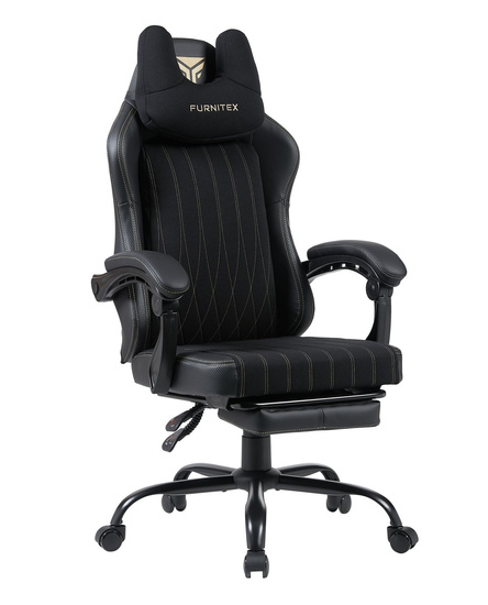 Fotel obrotowy gamingowy ELITE w kolorze czarnym