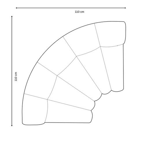 System sof modułowych SOMA Róg Slim RS sofa modułowa