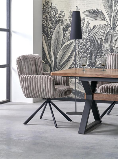 Krzesło z obrotowym siedziskiem K572 w popielatym kolorze