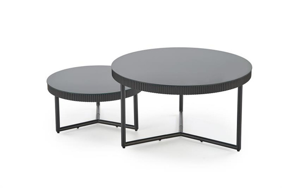 Ława COSMO S czarna okrągła fi60 cm