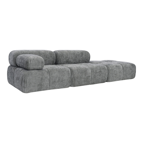 Sofa modułowa MORATA SL+S+P z dostawną pufą