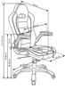 Designerski fotel gabinetowy LOTUS czarno-szary