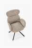 Krzesło z obrotowym siedziskiem K571 w kolorze ciemny beżowy