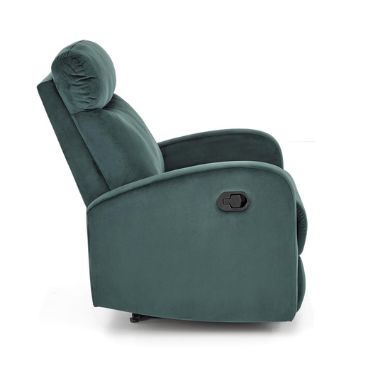 WONDER designerski fotel rozkładany z funkcją kołyski w kolorze ciemno zielonym
