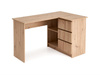 Biurko narożne BEGA w kolorze dąb artisan z szufladami