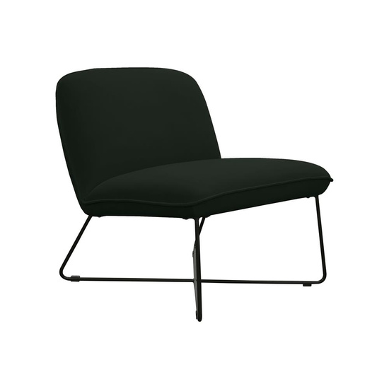Nowoczesny fotel RAY z ergonomicznym oparciem na czarnym stelażu