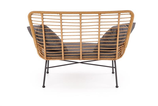 Elegancka sofa wypoczynkowa IKARO XL w kolorze naturalny/popielaty