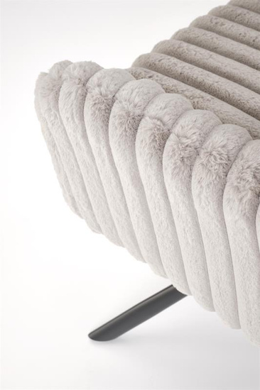 Krzesło z obrotowym siedziskiem K572 w popielatym kolorze