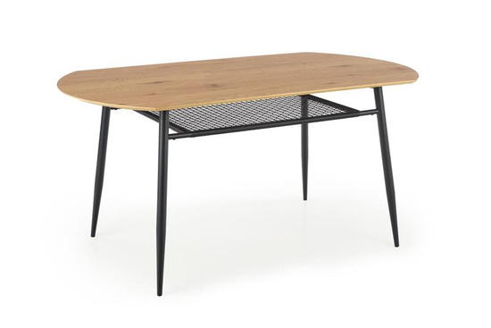 Stylowy stół JACKSON w kolorze dąb złoty/czarny