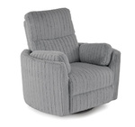 Elektryczny fotel wypoczynkowy PEGAS w kolorze popielatym z funkcją relaks