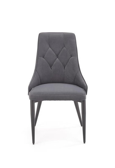 Krzesło K365 w kolorze popielatym velvet