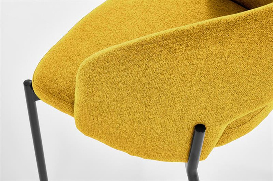 Krzesło K373 w kolorze musztardowym 