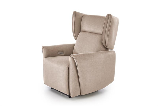 Fotel wypoczynkowy GELATO w beżowej tkaninie