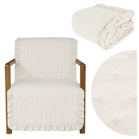 Narzuta 70 x 160 Pikowana Z Falbaną Celia 04