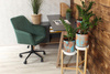 Fotel kubełkowy do biurka FABIO zielony/czarny