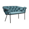 Nowoczesna sofa MANGA z solidnym metalowym stelażem