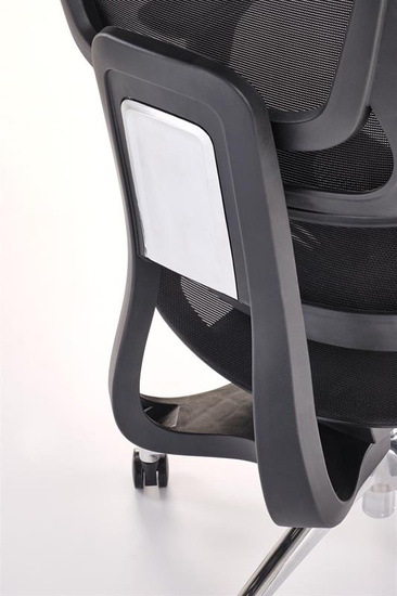 Fotel gabinetowy CASPER czarny ergonomiczny z regulacją i mechanizmem synchronicznym