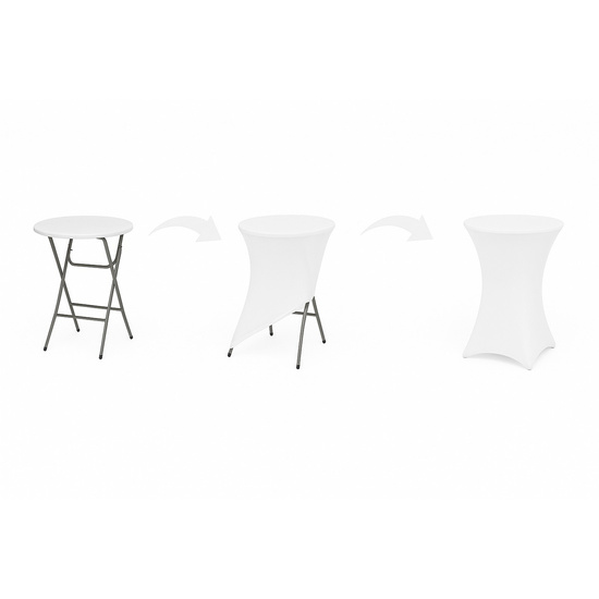 Pokrowiec 80 x 110 Na Stół Cateringowy Felix Biały