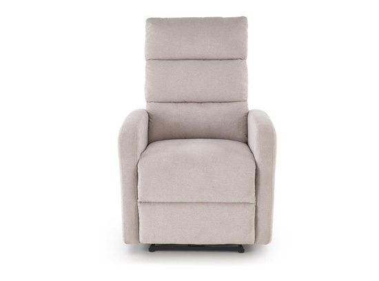 Fotel wypoczynkowy CARINIO jasny beż elektryczny z funkcją masażu