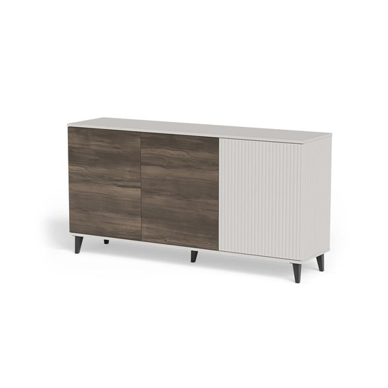 Komoda RANDOM 2 KM-1 w kolorach kaszmir, orzech i czarny