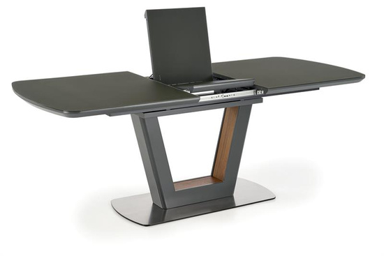 Stół rozkładany BILOTTI w kolorze antracytowy mat / orzech