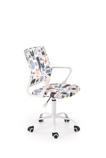 Kolorowy fotel obrotowy ORIS z tkaniny