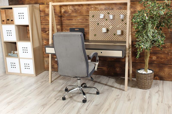 Fotel obrotowy do biura COMFI szary