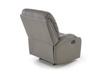 Rozkładany fotel wypoczynkowy PERUS w kolorze popielatym