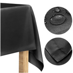 Obrus Plamoodporny Klasyczny ELEGANT Czarny 140x240