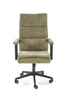 Fotel biurowy z welurową tapicerką ADRIANO oliwkowy 