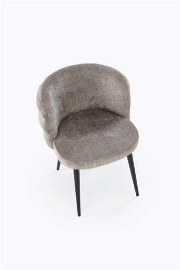 Krzesło kubełkowe K575 w popielatym kolorze