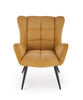 Fotel wypoczynkowy BYRON w kolorze musztardowym 