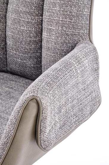 Krzesło z funkcją obrotu K579 w popielatym kolorze