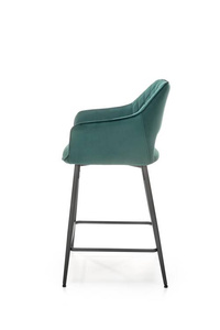 Welurowy Hoker H107 Ciemnozielony