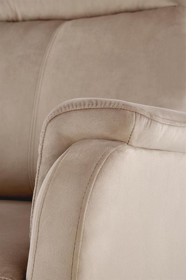 Fotel wypoczynkowy CROCUS beżowy z funkcją elektrycznego rozkładania