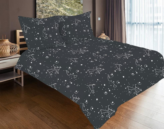 Pościel gwiazdozbiór 140 x 200 2cz Satynowa EXCLUSIVE 53