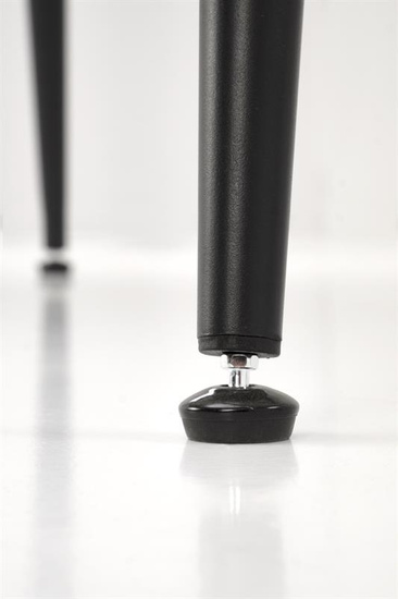 Nowoczesny stół EMILIO 120 w kolorze biały marmur/czarny