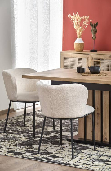 Nowoczesny stół rozkładany LAMELLO 180 dąb artisan/czarny
