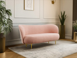 Nowoczesna sofa na złotych nóżkach trzyosobowa IKARO III ze złotymi nogami